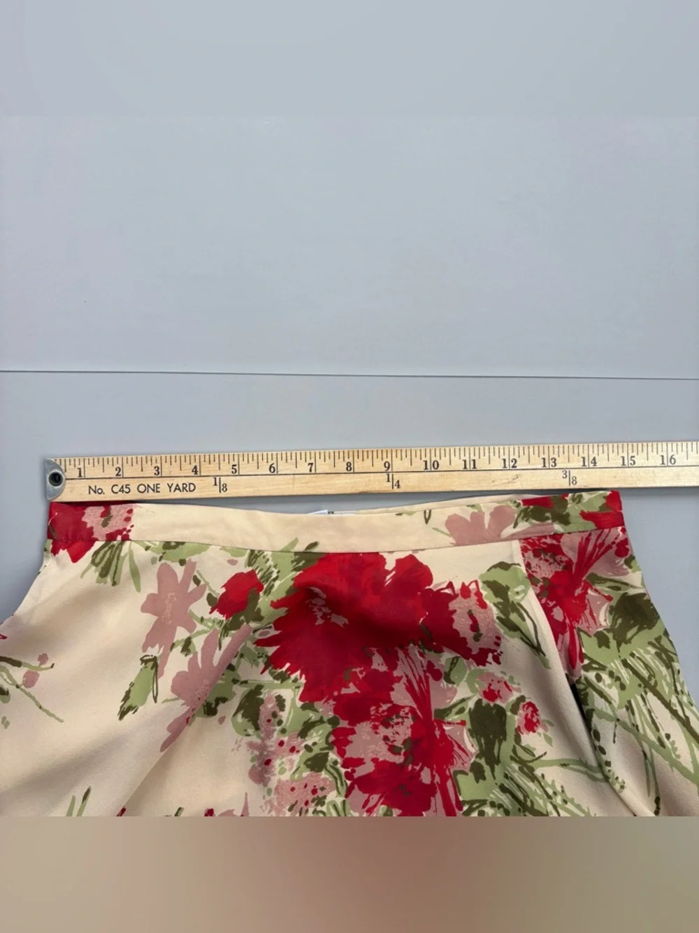 Vintage Moschino Cheap and Chic Silk Floral Skirt A-Line Cottagecore Flowy